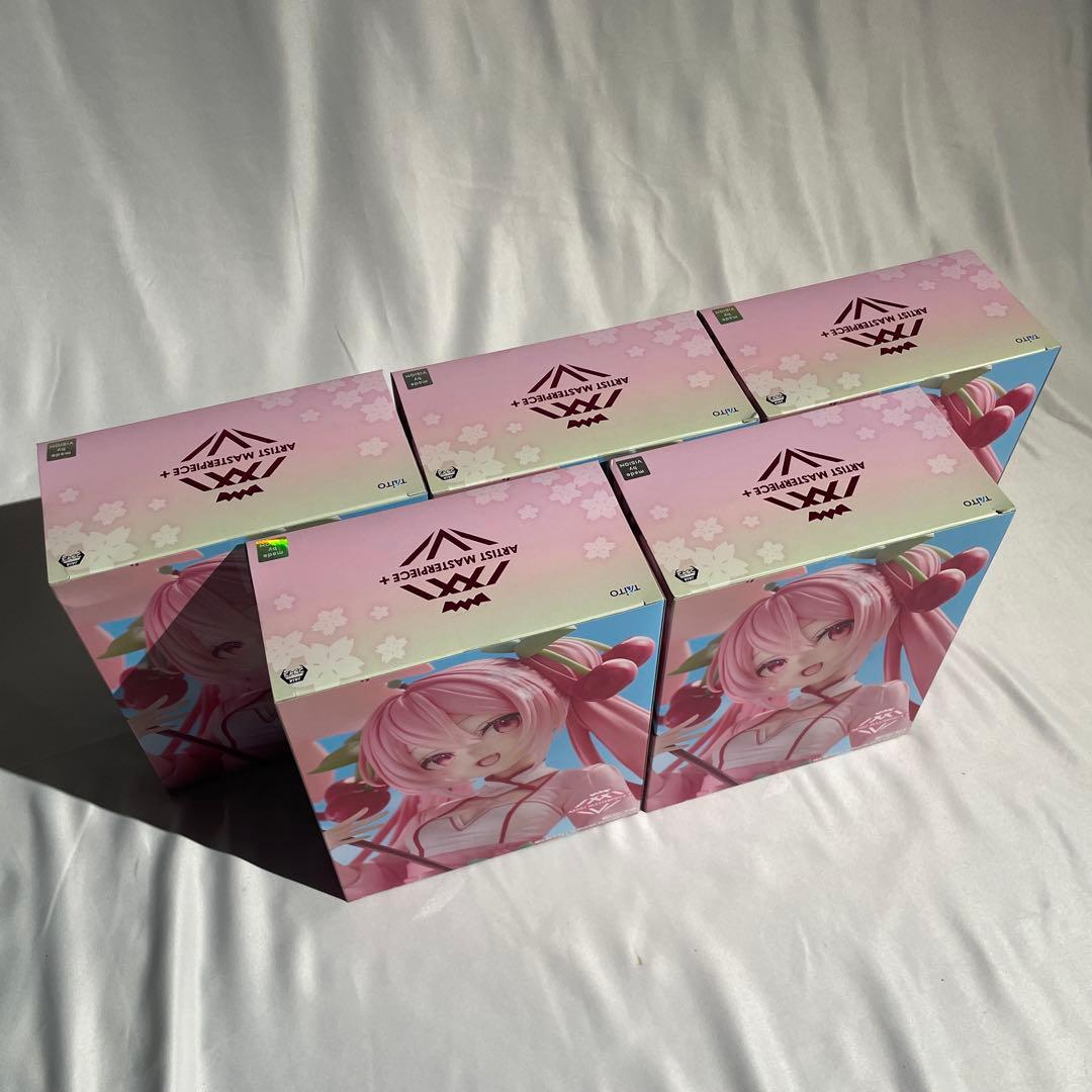 桜ミク AMP+ フィギュア 〜桜ドレスver.〜 5体セット