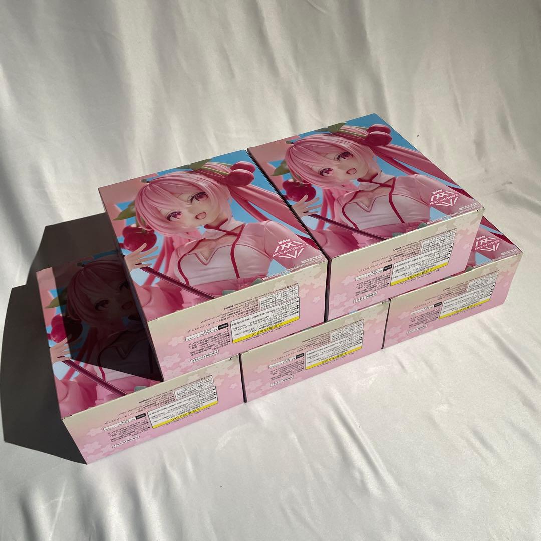 桜ミク AMP+ フィギュア 〜桜ドレスver.〜 5体セット