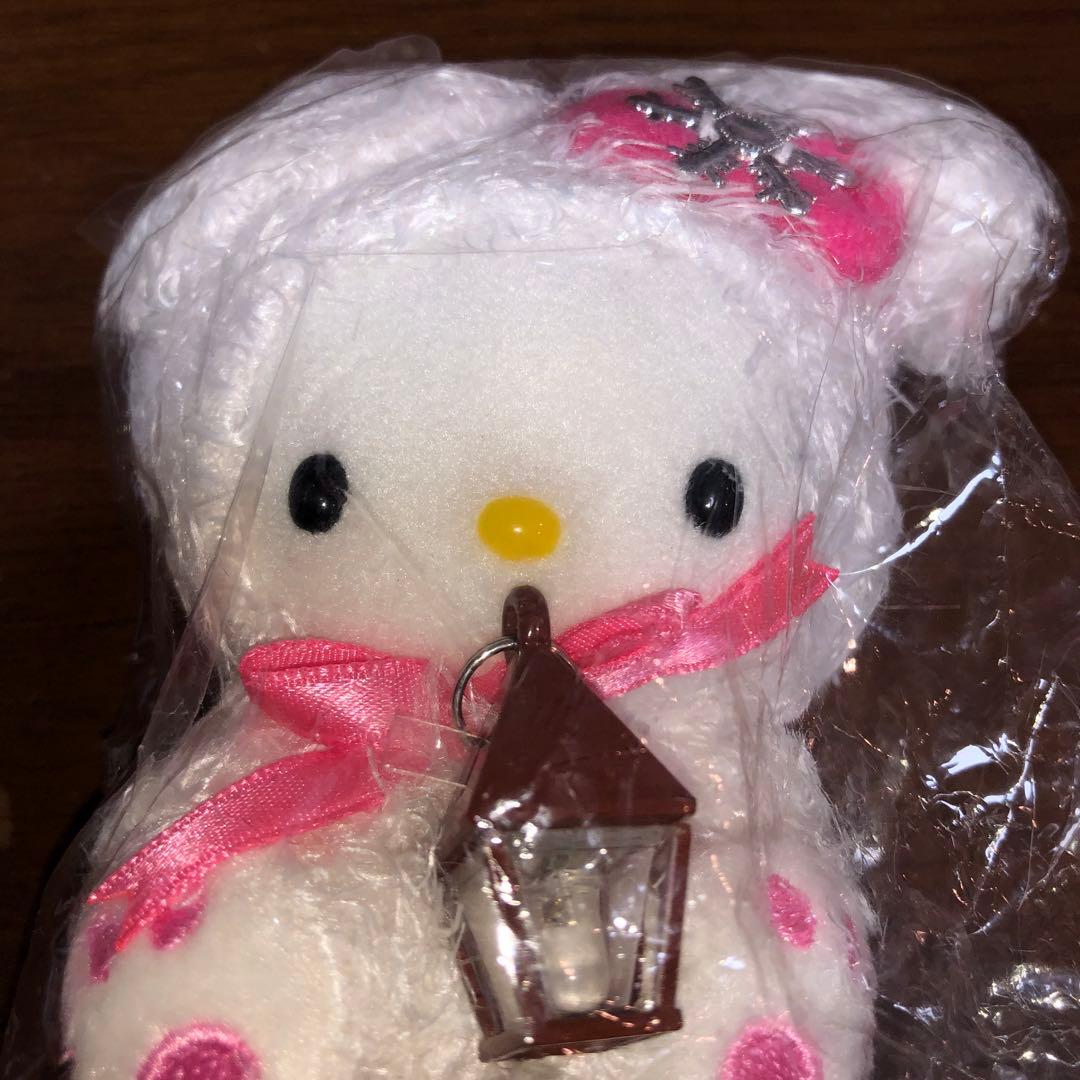 レア　北海道限定ハローキティ　雪うさぎぬいぐるみ　タグ付き　ストラップ