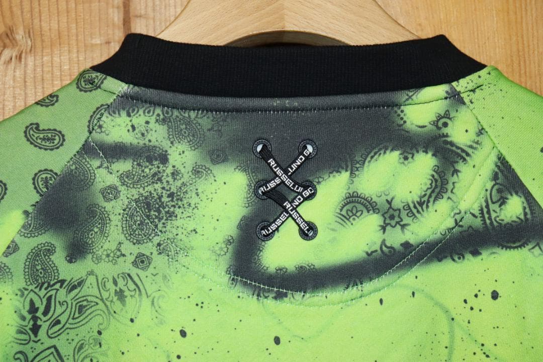 新品 ラッセルノ クルーネックプルオーバー スプレーペイズリー (7/XXL)Ⓗ