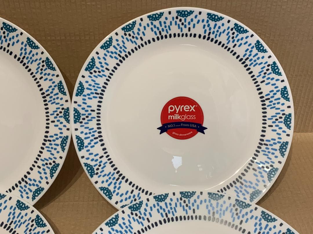 レア　新品8枚　パイレックス　PYREX アローズ　サラダ　プレート 皿