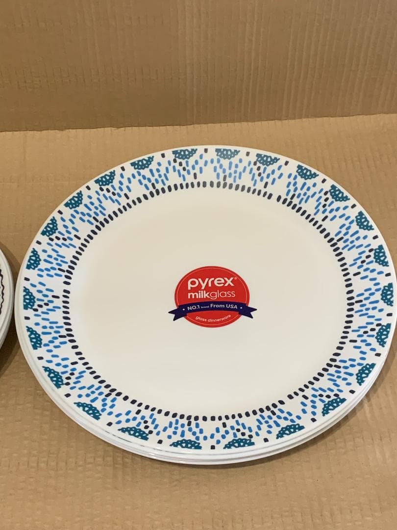 レア　新品8枚　パイレックス　PYREX アローズ　サラダ　プレート 皿