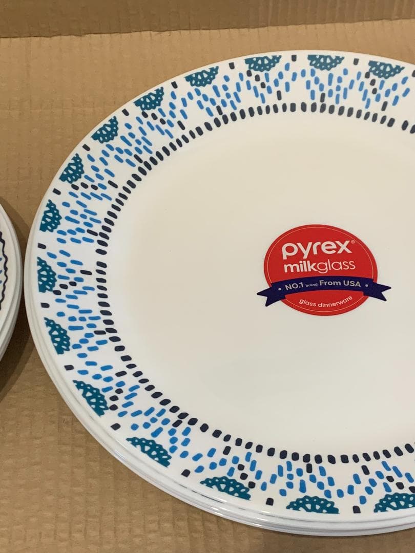 レア　新品8枚　パイレックス　PYREX アローズ　サラダ　プレート 皿