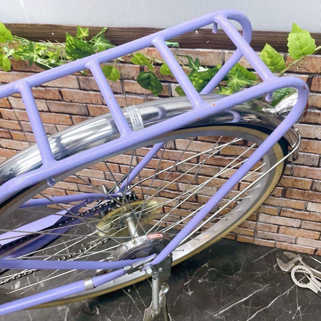 【26】子供用自転車 子供車 amie パープル 26インチ