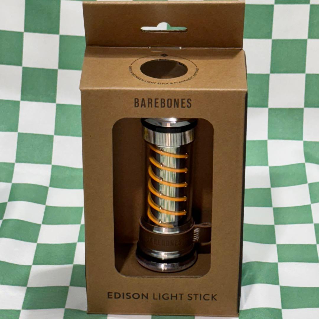 ベアボーンズエジソンライトスティックLED シルバー 未使用品