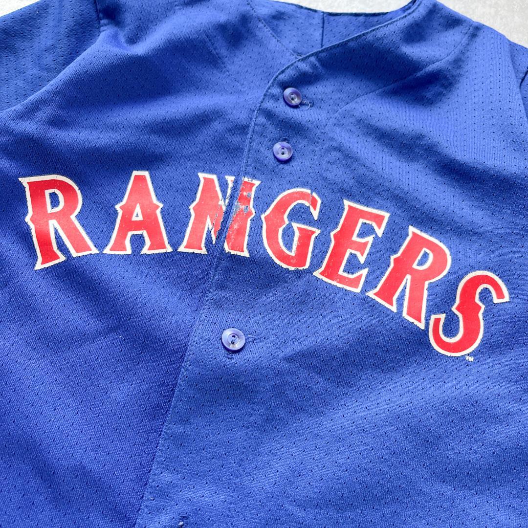 【90s MLB 】RANGERS ユニフォーム　USA製｜110サイズ