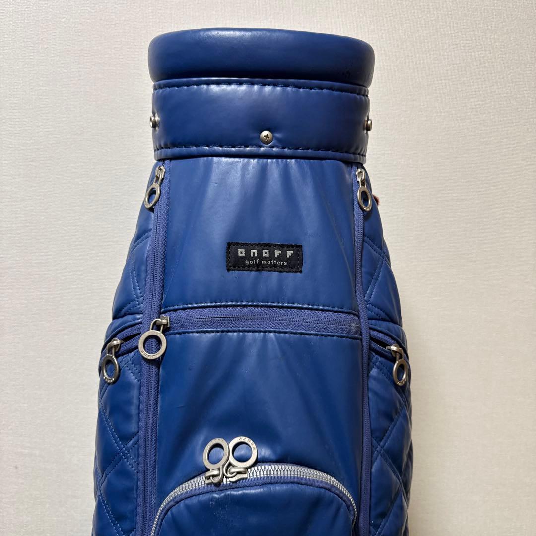 ONOFF オノフ キャディバッグ ゴルフバッグ ソフトタッチ ブルー