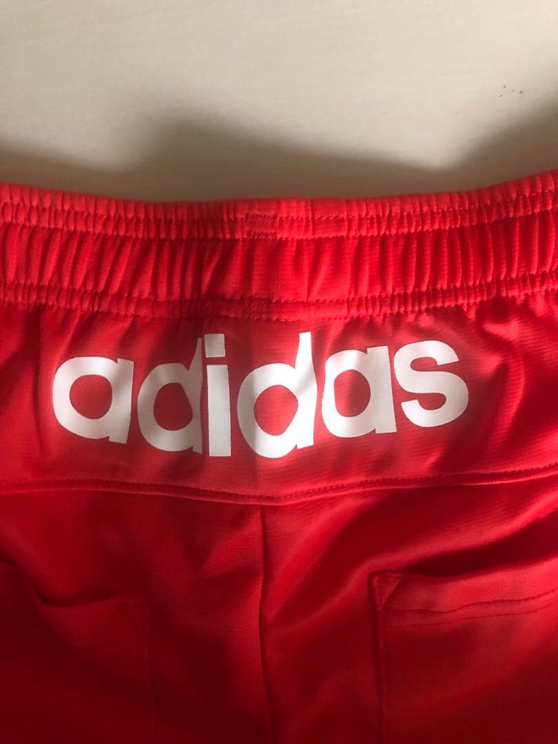 adidas ジャージ上下セット オレンジ　白　Mジャケット　Sパンツ