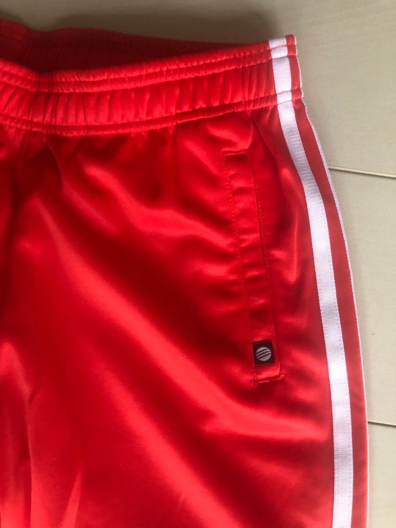 adidas ジャージ上下セット オレンジ　白　Mジャケット　Sパンツ
