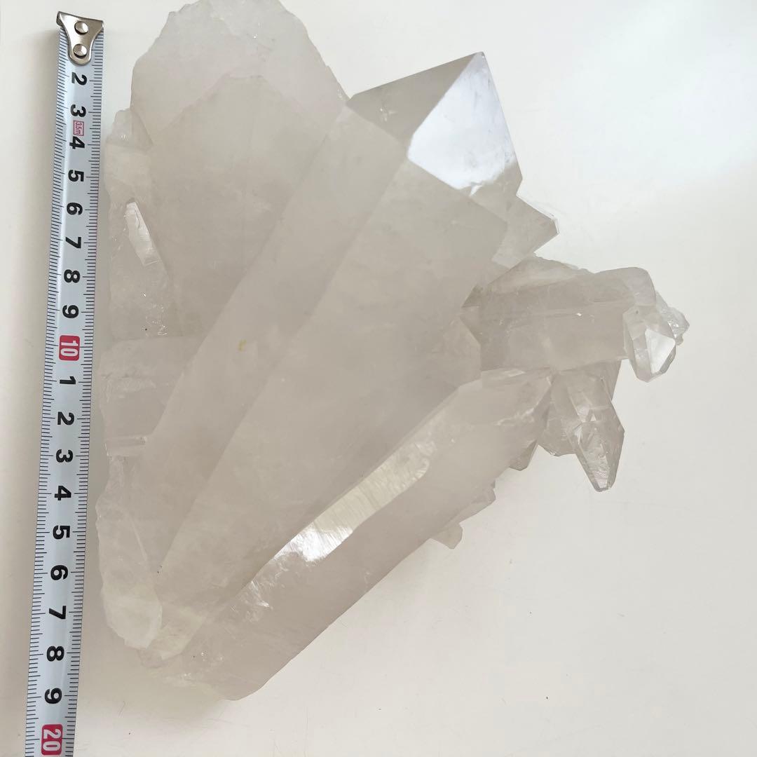 アーカンソー水晶　クラスター　天然石　原石　パワーストーン　大型約1.9キロ希少