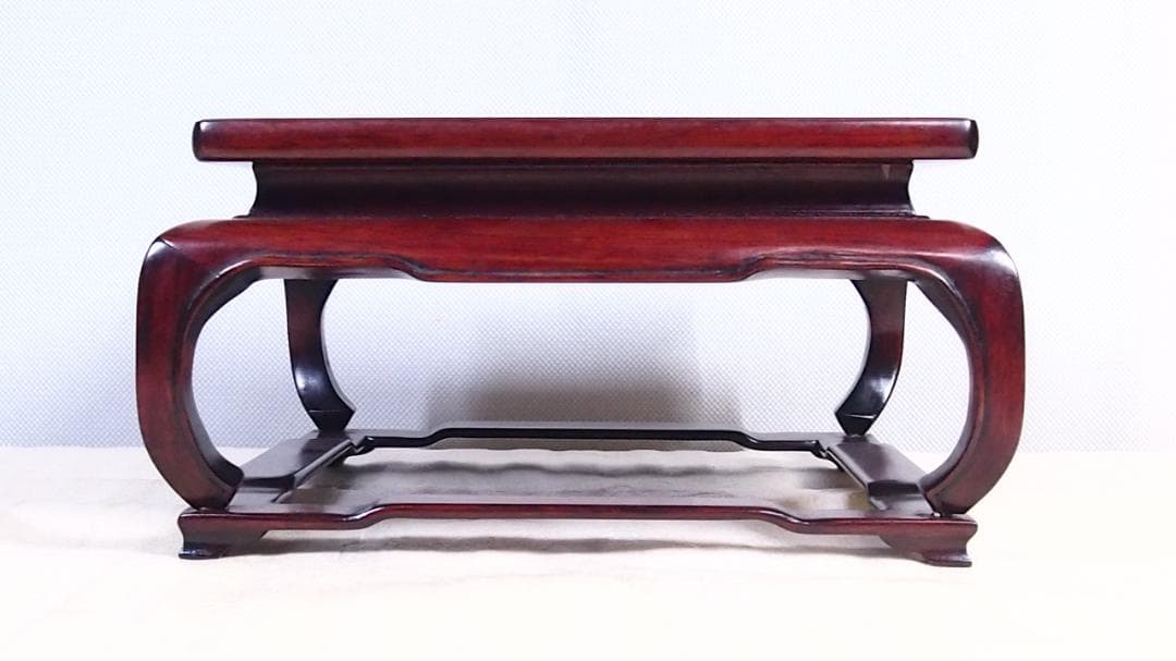 【良品】花梨無垢 飾り台 香炉台/花台/盆栽台/置台 李朝 唐木家具 インテリア