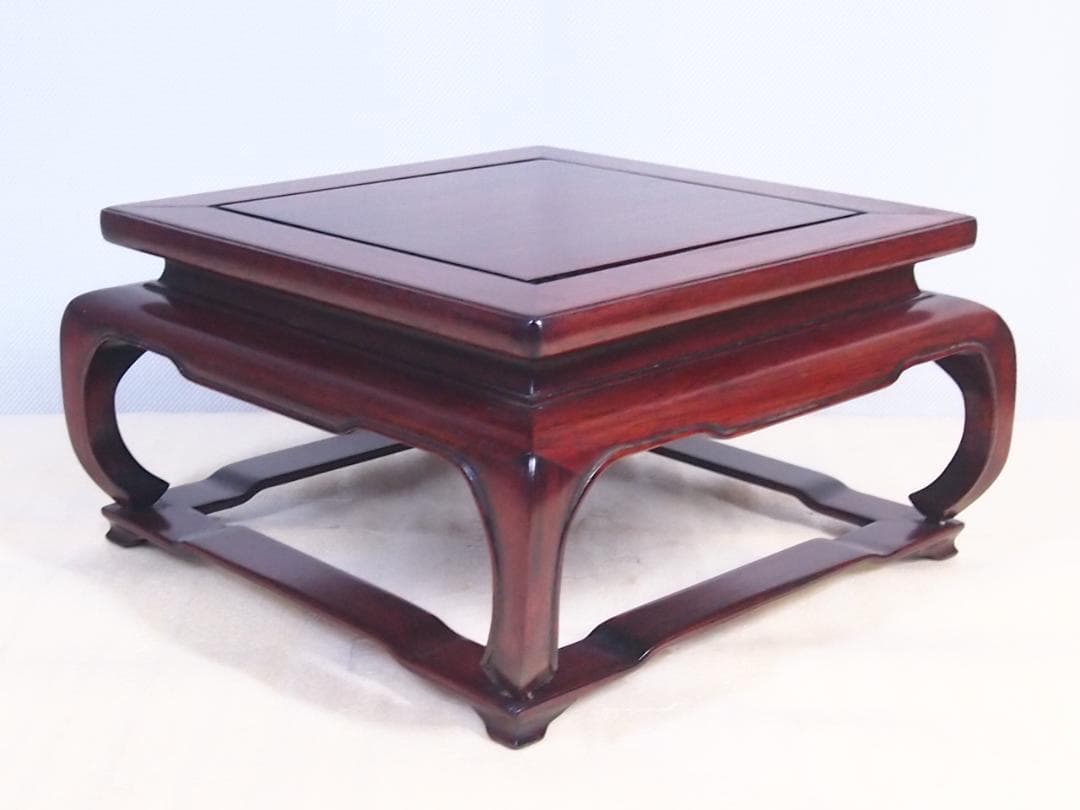 【良品】花梨無垢 飾り台 香炉台/花台/盆栽台/置台 李朝 唐木家具 インテリア