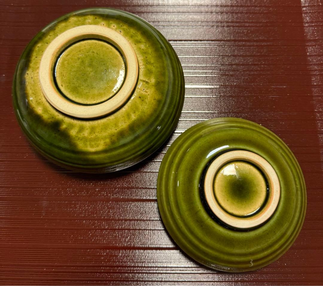【匿名配送】うつわ★2個セット★作家もの★折縁鉢★和食器★陶芸