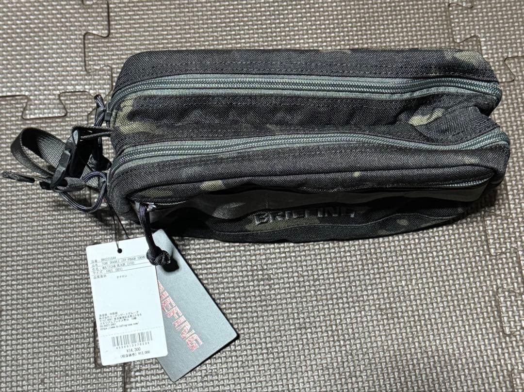 新品 BRIEFING TURF DOUBLE ZIP POUCH 1000D