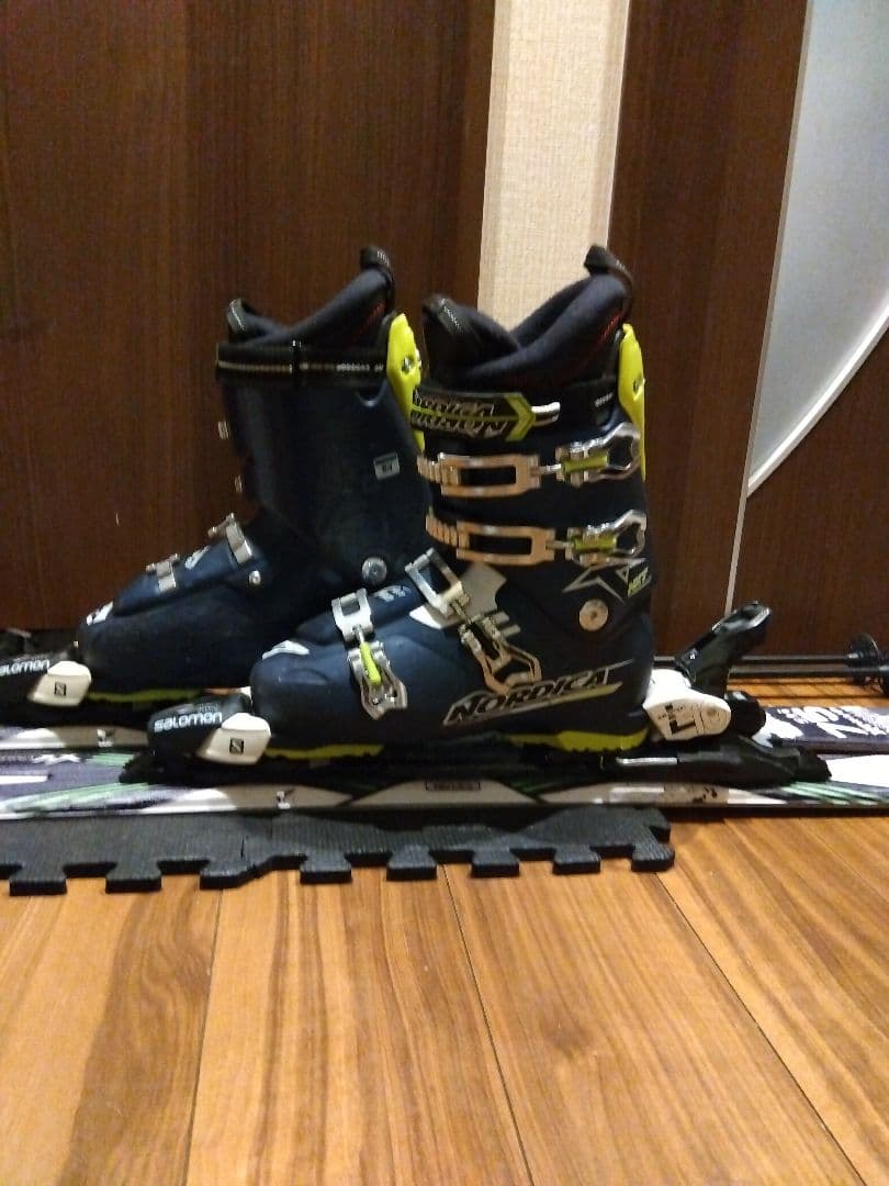 美品【ハイエンド】SALOMON/メンズ用/スキーセット/メンテ・WAX済み✔