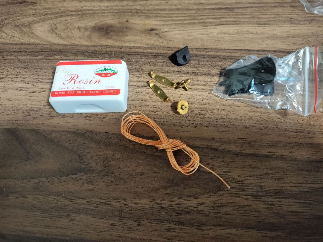 本場中国 二胡 予備パーツ完品