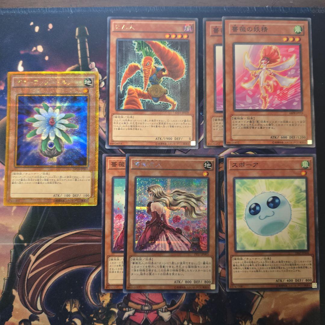 遊戯王　ブラック・ローズ・ドラゴン　ホロ　やや傷あり+パーツ