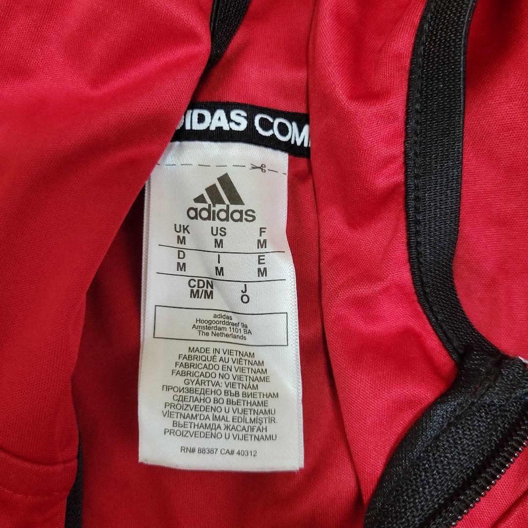 adidas サウナジャージ上下セット M 赤/ネイビー