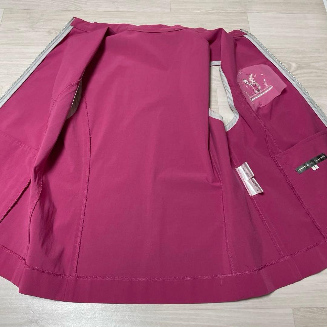 GREEN CLUBS グリーンクラブ ピンク ベスト サイズ1 ジップアップ