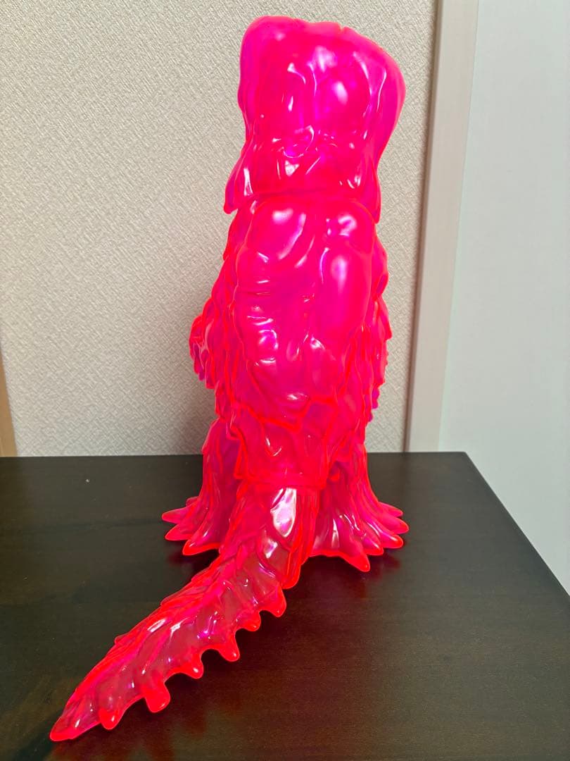 ヘドラ ファントム 約30cm 蛍光ピンク クリア ソフビ　マルサン