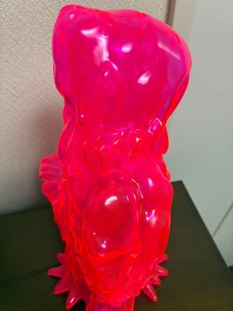 ヘドラ ファントム 約30cm 蛍光ピンク クリア ソフビ　マルサン