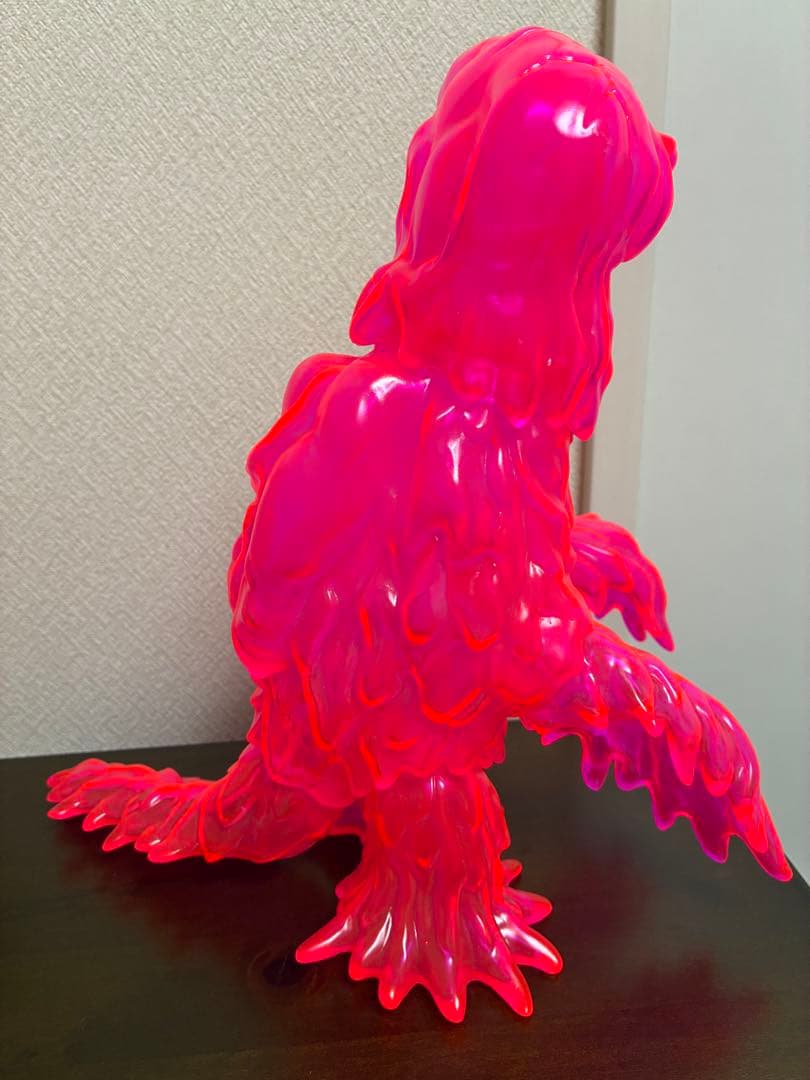 ヘドラ ファントム 約30cm 蛍光ピンク クリア ソフビ　マルサン