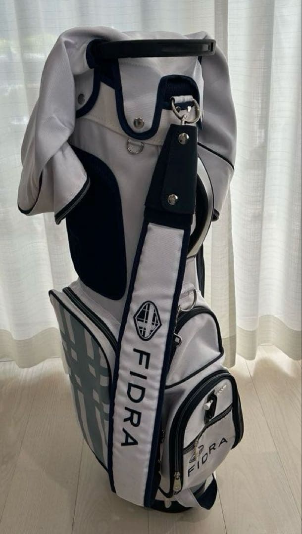 FIDRA 軽量スタンドバッグ ホワイト・ネイビー　フィドラ