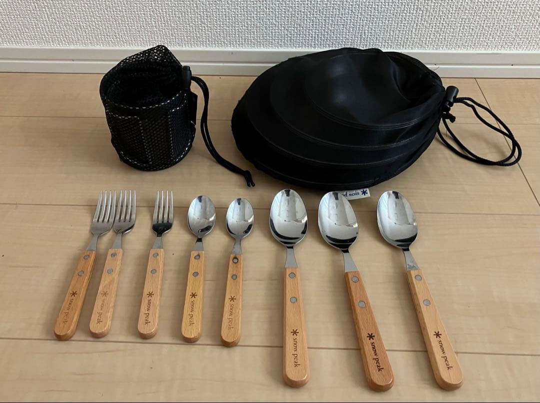 スノーピーク  peak 皿 中古 コップ カップセット食器 キャンプ