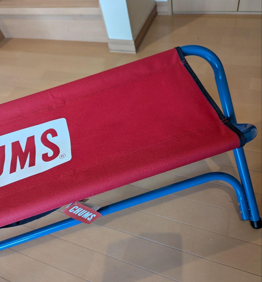 美品!!　CHUMS ベンチシート　タグ付　折畳み　レッド×ブルー　チャムス