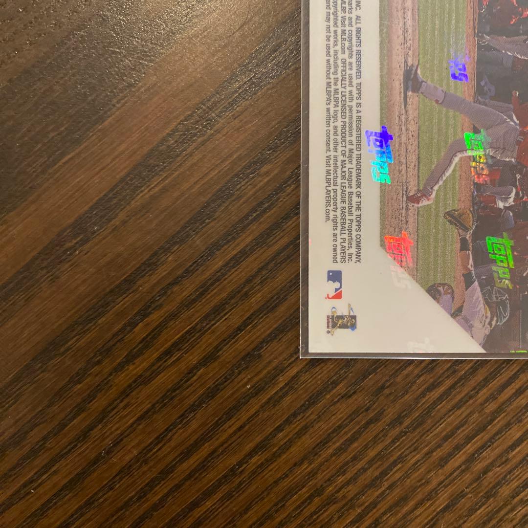大谷翔平　ルーキーカード　初ヒット　日本語版