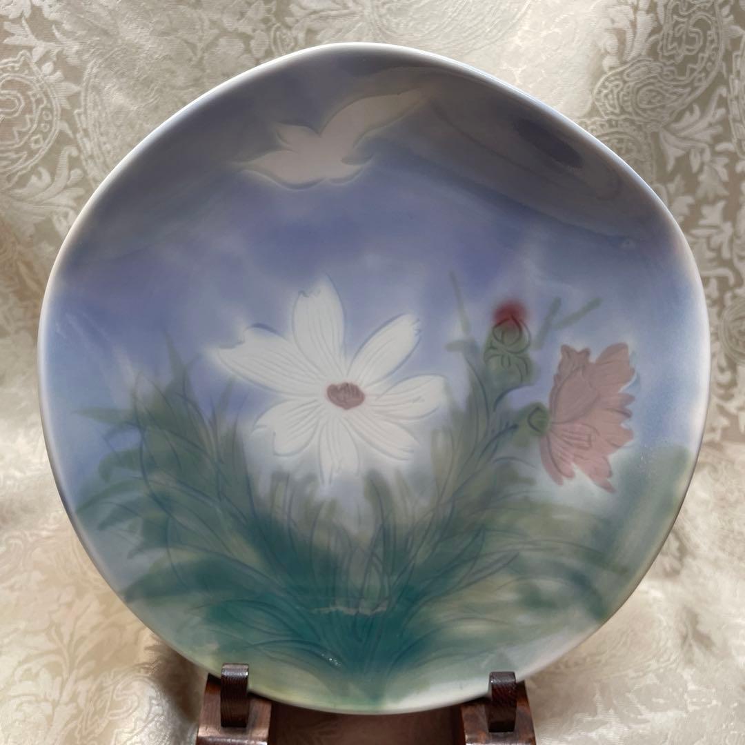 【秤屋苑子】皿　手描き　5枚　日本橋三越・銀座松屋 個展作家