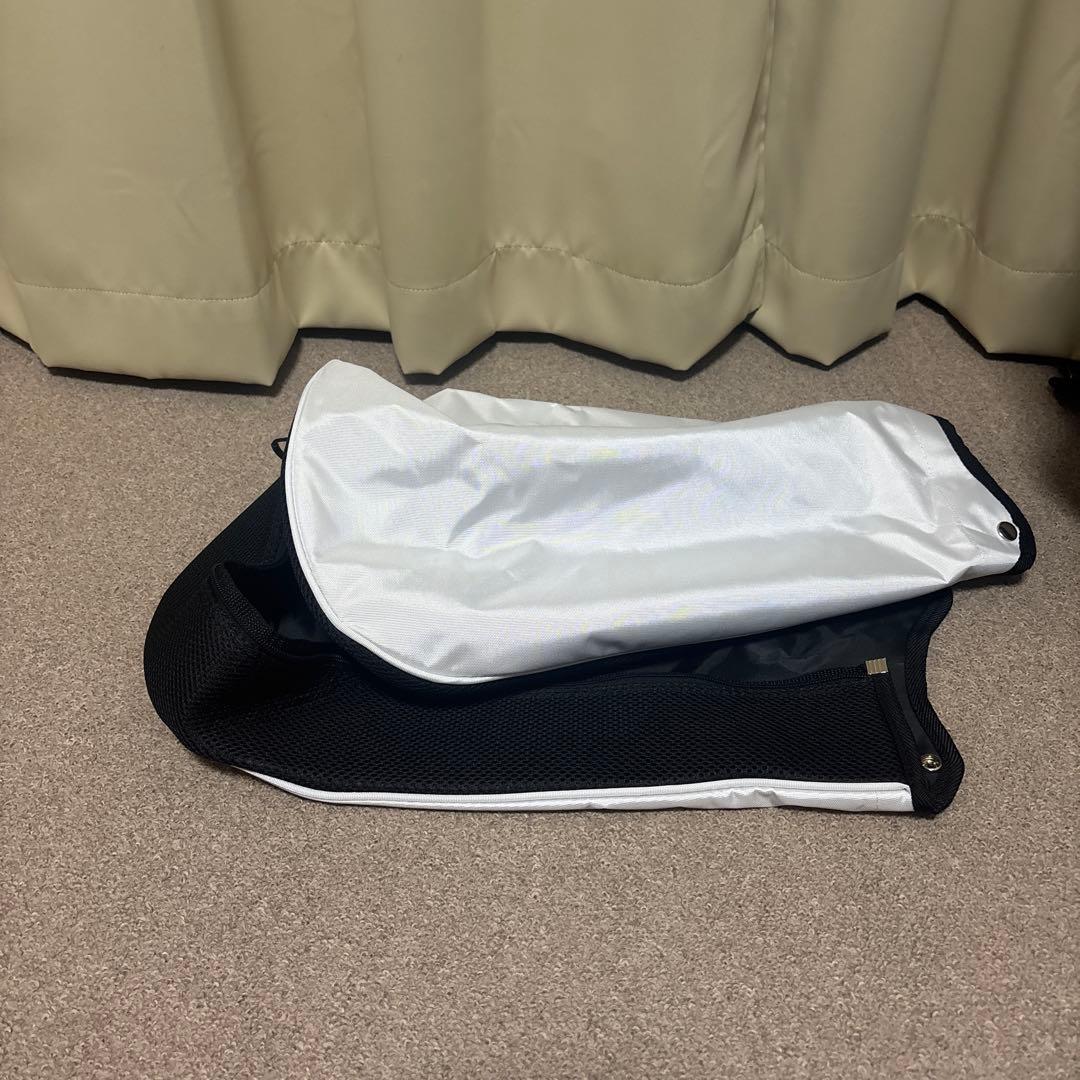 le coq sportif キャディバッグ ホワイト/ブラック/レッド