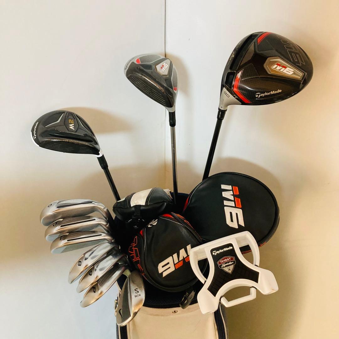 希少なレフティ ぶっ飛び TaylorMade M6 M2メンズ ゴルフセット