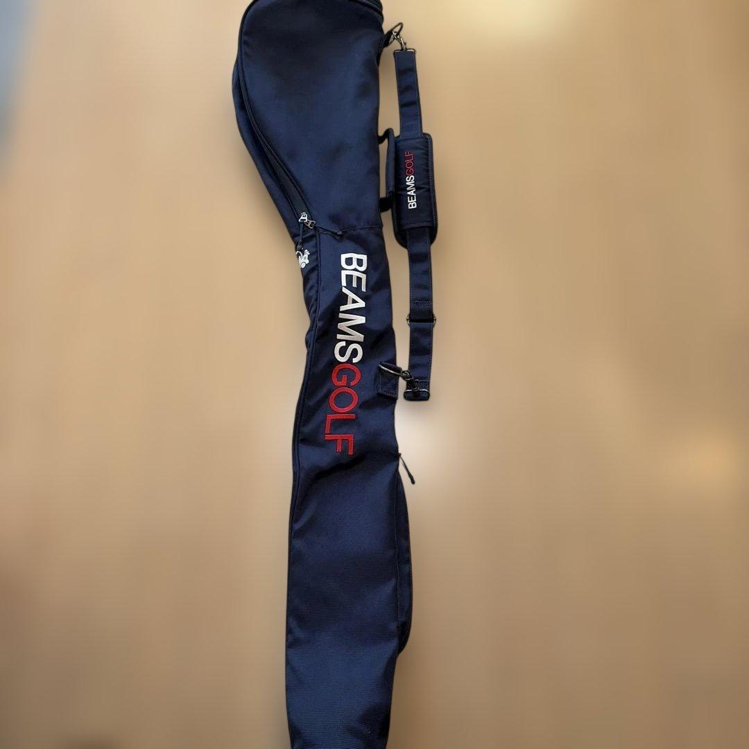BEAMS GOLF キャディバッグ ネイビー