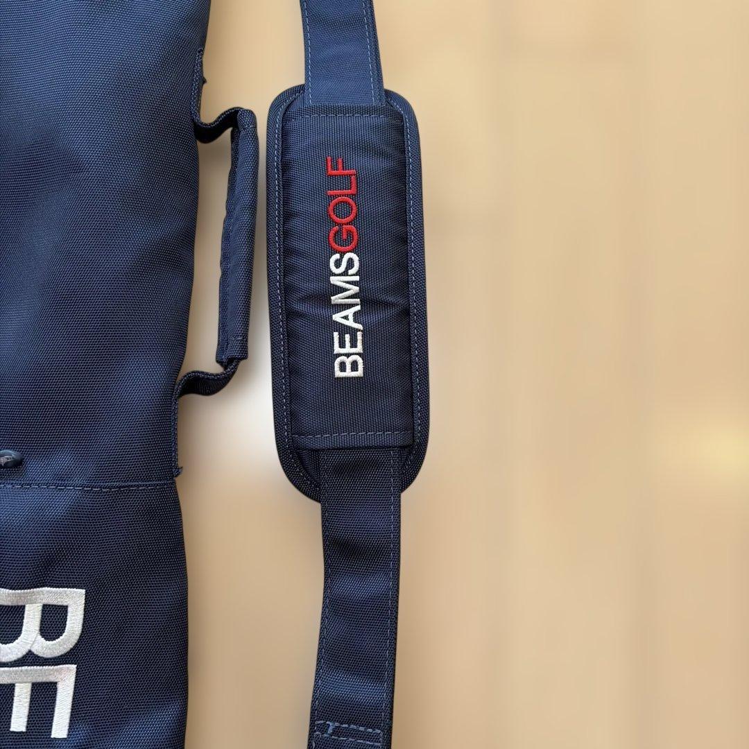 BEAMS GOLF キャディバッグ ネイビー