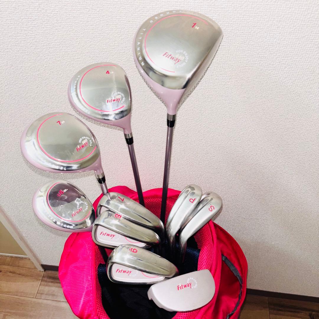【豪華10本】Fitway レディース ゴルフセット Callaway バッグ