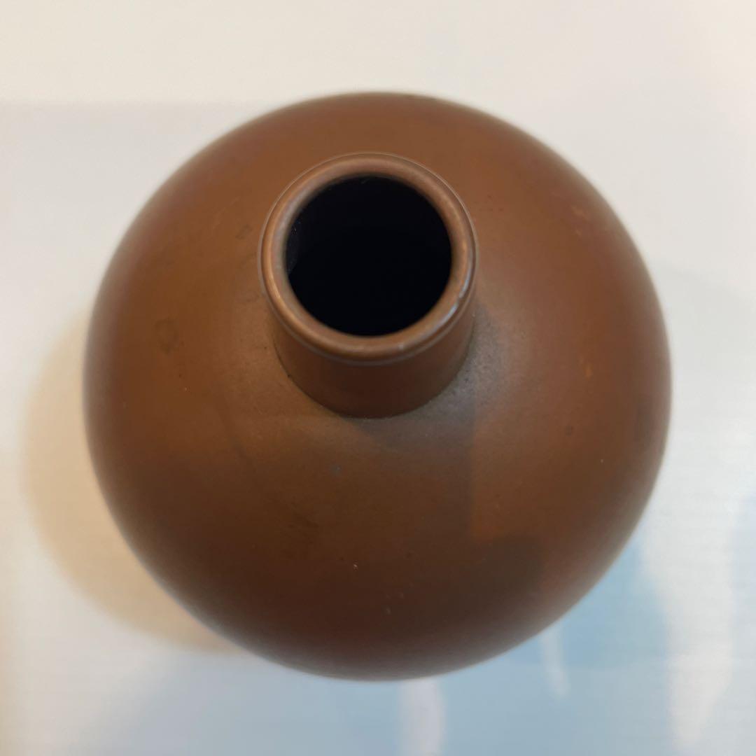田畑一作造 朱銅 一輪挿し 骨董品