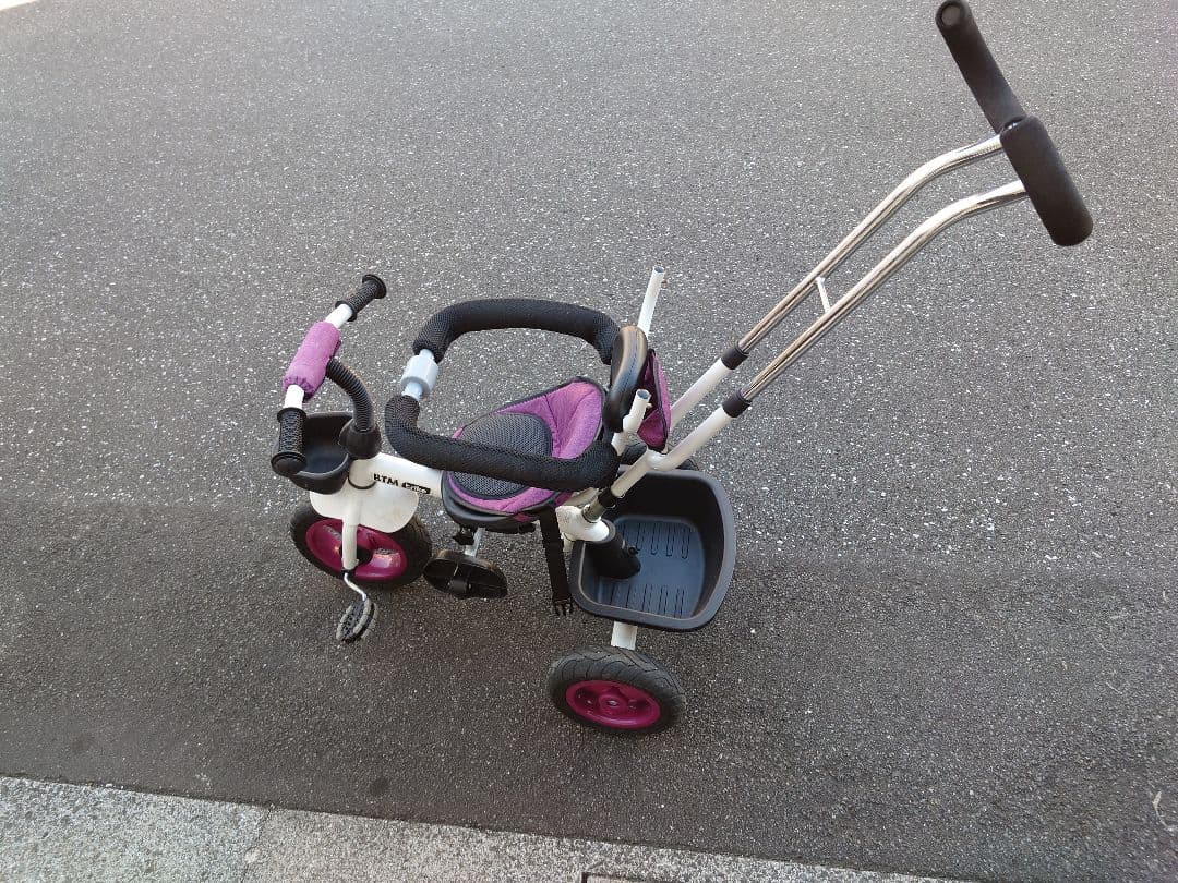 ホワイト/パープル 幼児用自転車