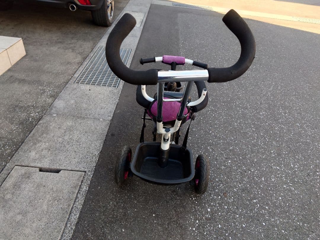 ホワイト/パープル 幼児用自転車
