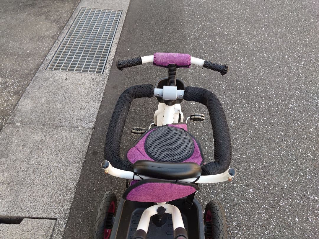 ホワイト/パープル 幼児用自転車
