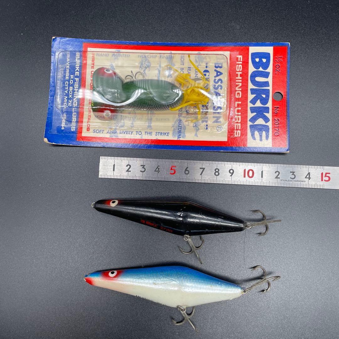 バーク BURKE トップドッグ、バサシン 3個セット（オールドルアー）