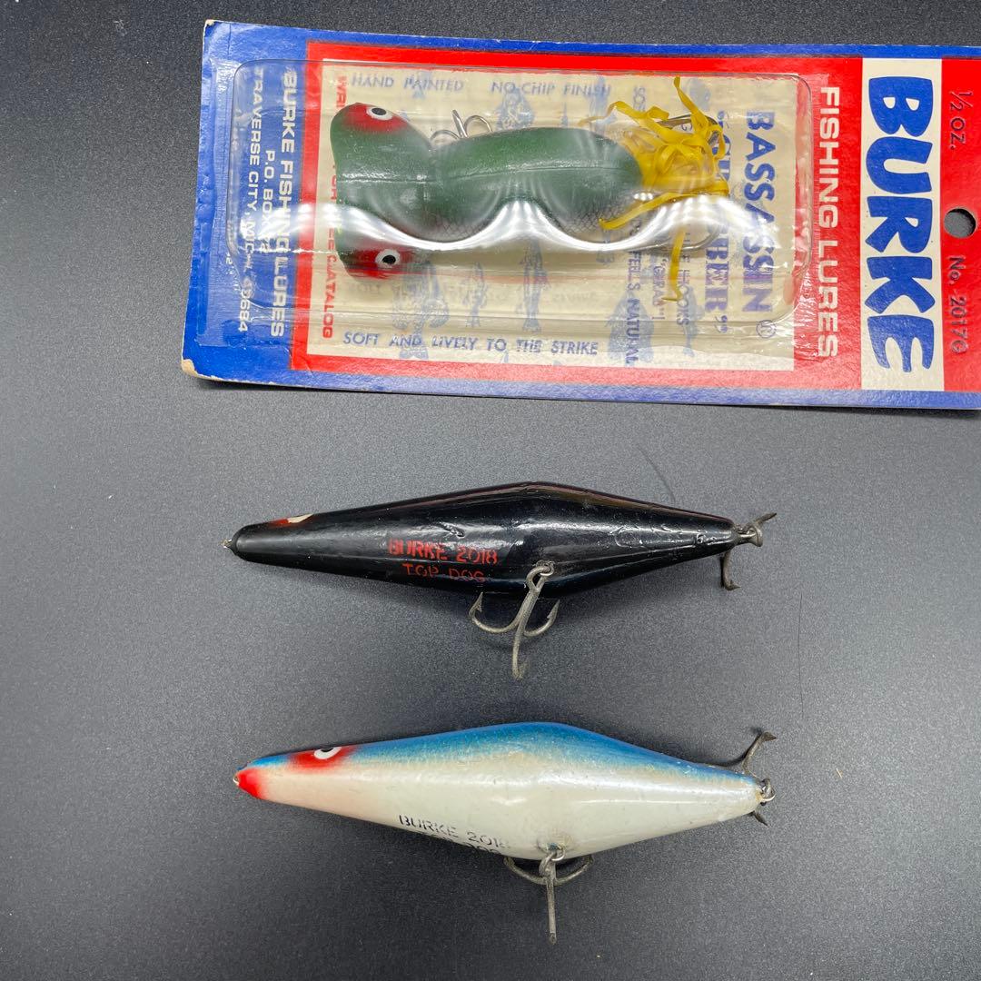 バーク BURKE トップドッグ、バサシン 3個セット（オールドルアー）