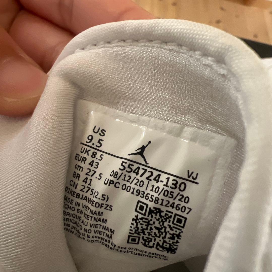 シューズ(男性用) Air Jordan 1 Mid \"Triple White