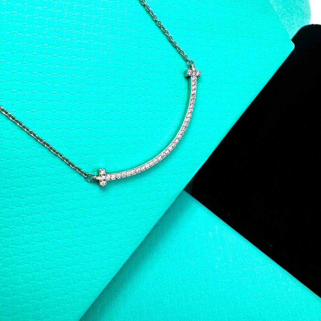 ノベルティ TIFFANY & Co.ティファニーT スマイル ネックレス