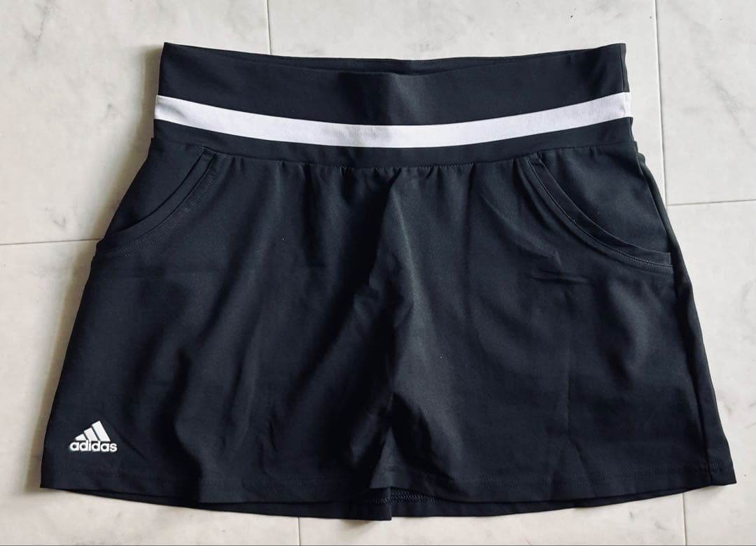 adidas テニスウェア 黒　ペアセットアップ　サイズL（OT）