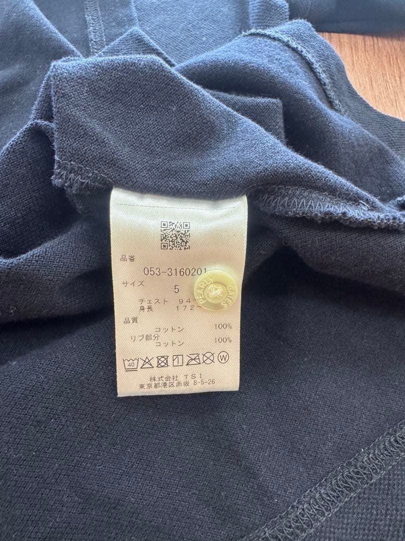 PEARLY GATES ポロシャツ ネイビー 5【中古】