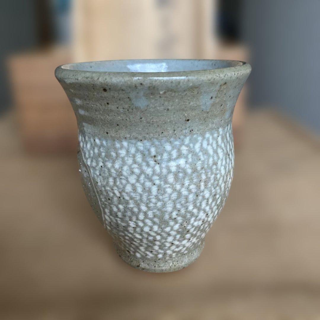 島岡達三作　象嵌夫婦湯呑共箱