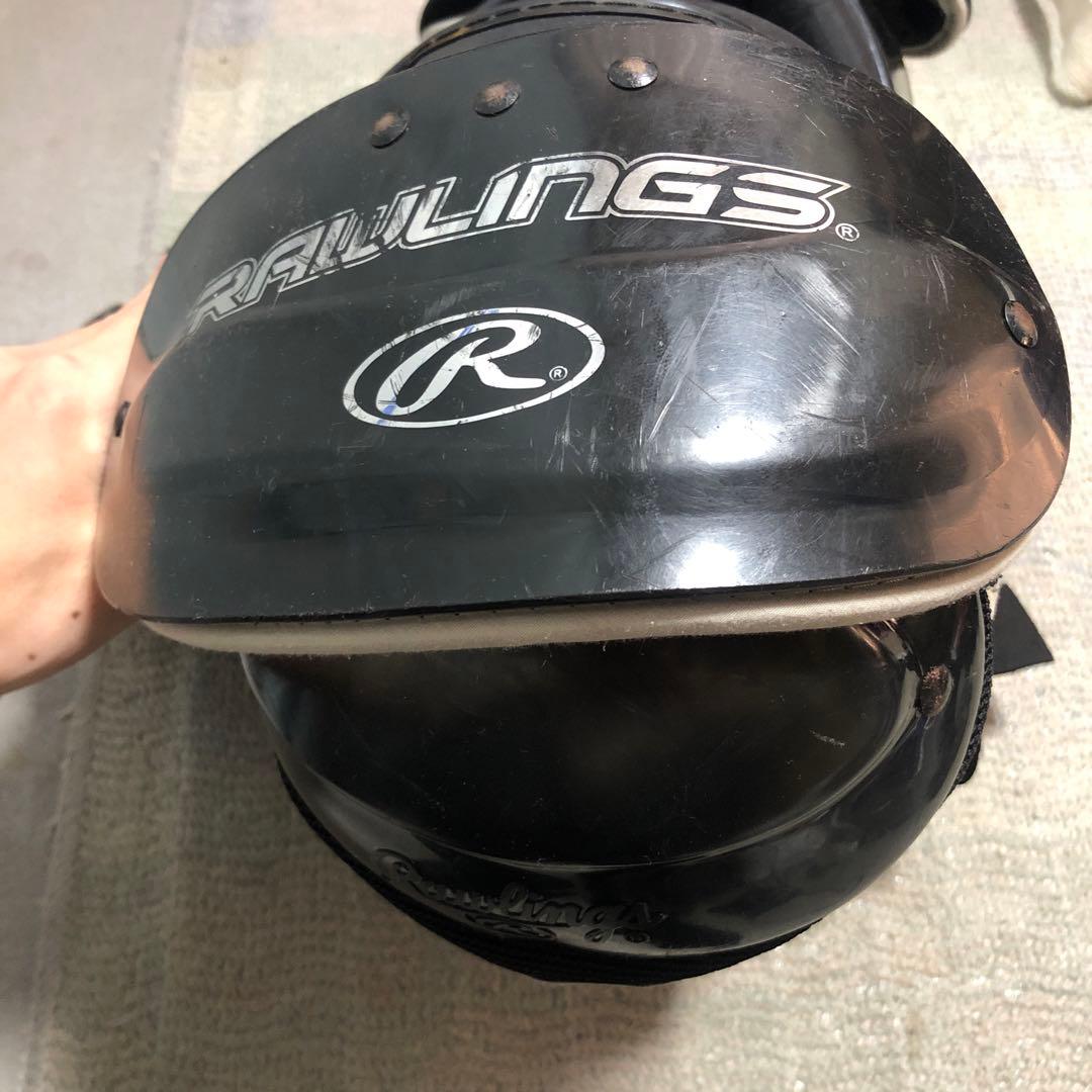 Rawlings ショルダーパッド 黒　ブロッキングパッド（ろっ骨用）付き