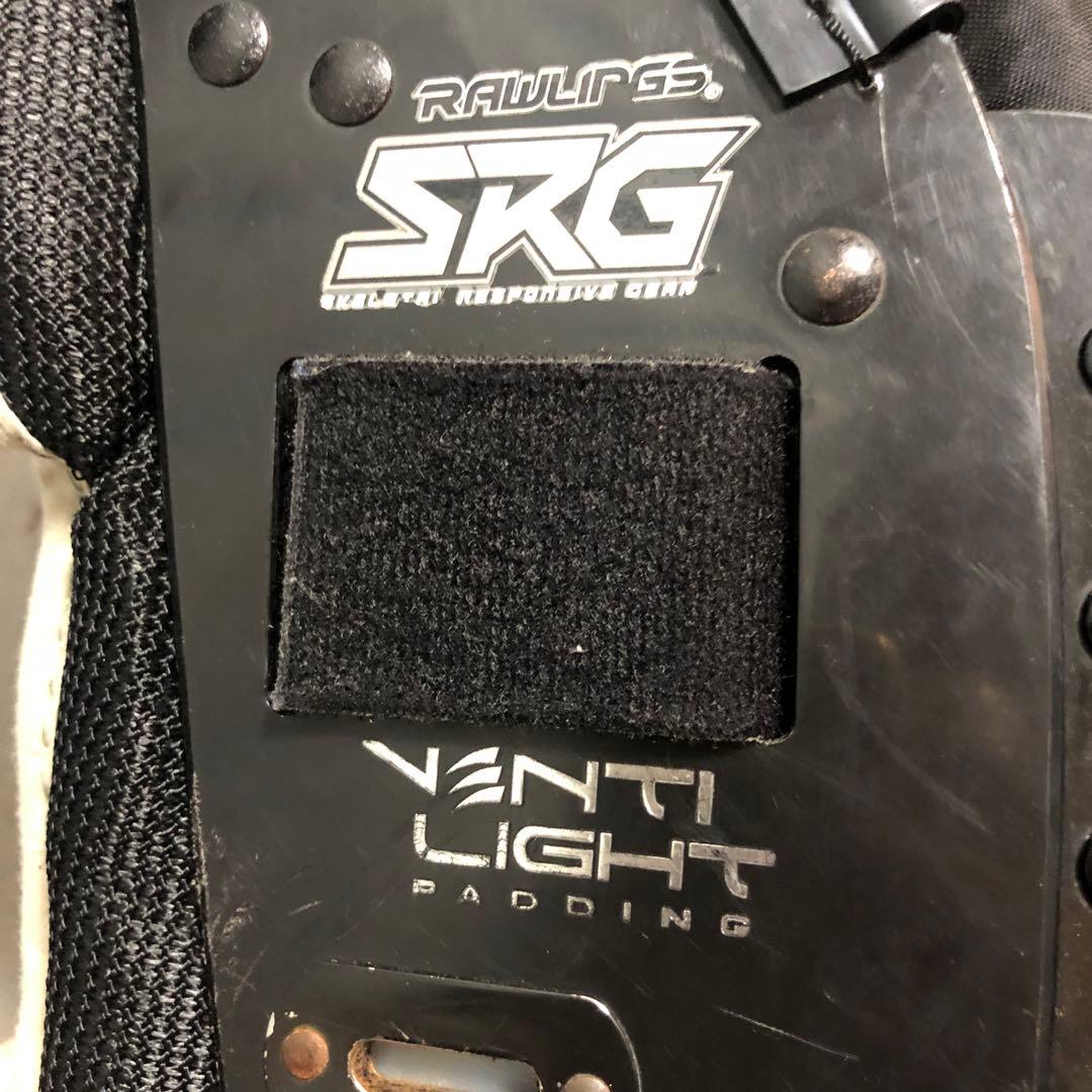 Rawlings ショルダーパッド 黒　ブロッキングパッド（ろっ骨用）付き