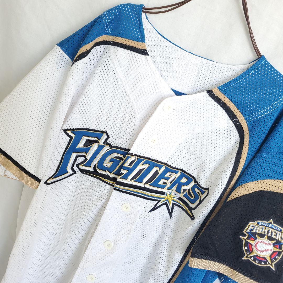 北海道日本ハムファイターズ 稲葉篤紀 ウェア 半袖 ユニフォーム 白ホワイト